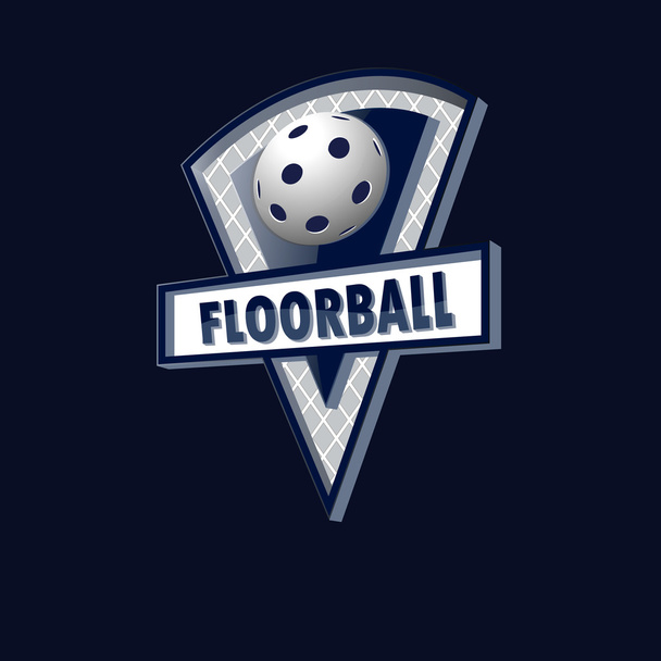 Logo Floorball pour l'équipe et la tasse - Vecteur, image