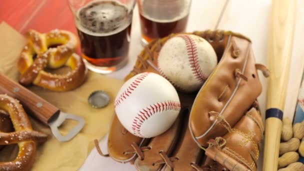 Baseball party food - Footage, Video