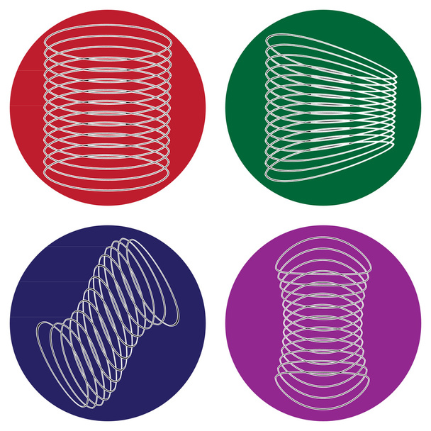 icône monochrome avec ressorts
  - Vecteur, image