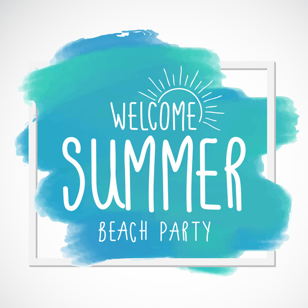 letní prázdniny, dovolené plakát - Vektor, obrázek