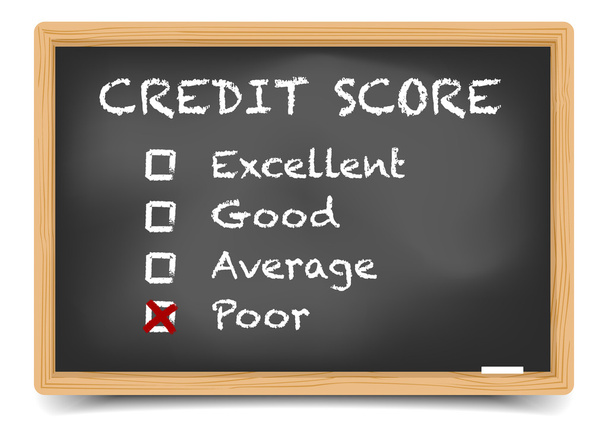 Blackboard Credit Score - Vector, imagen