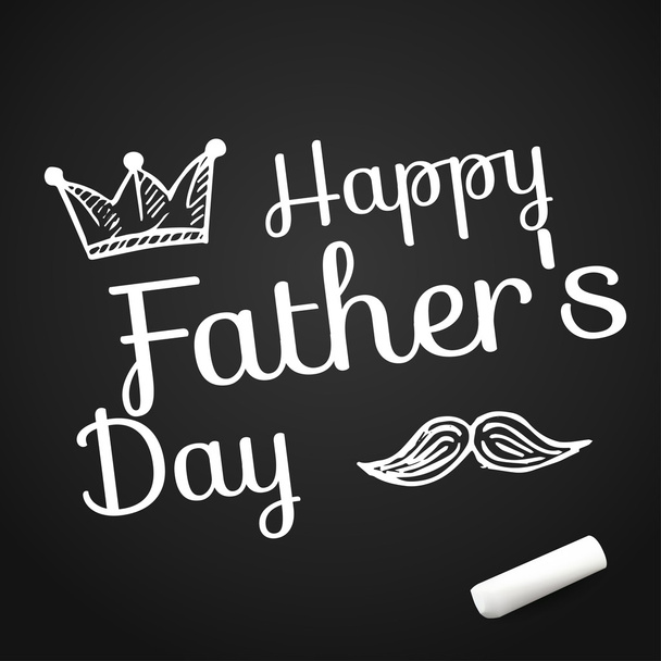 Happy Fathers Day Lettering - Vector, Image