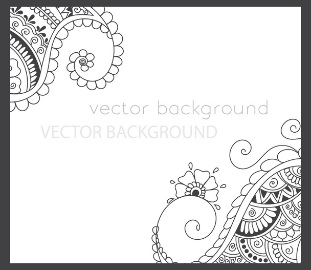 abstract vector pattern of a tattoo henna - ベクター画像