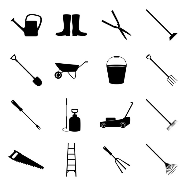 Набір іконок для садівництва, Векторні ілюстрації
 - Вектор, зображення