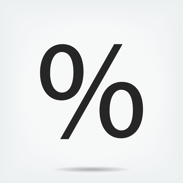 percent sign icon - Вектор,изображение