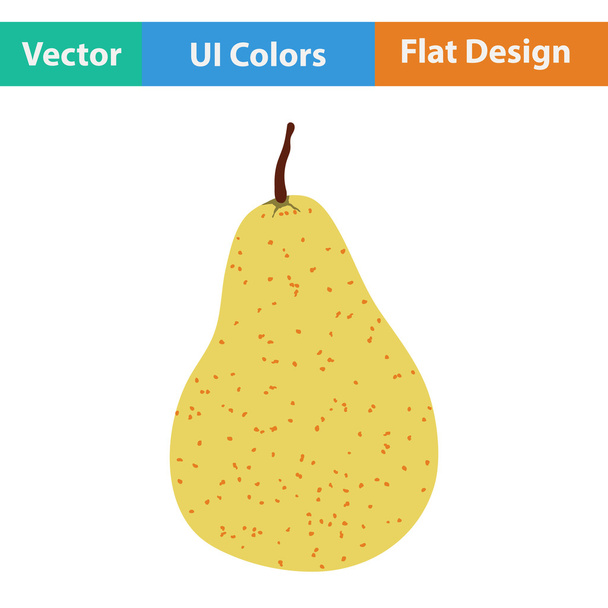 Плоский іконка дизайну груші
 - Вектор, зображення