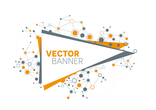 Modern technikai Banner Design - Vektor, kép