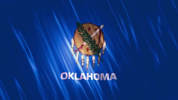 Oklahoma állam Loopable Flag - Felvétel, videó