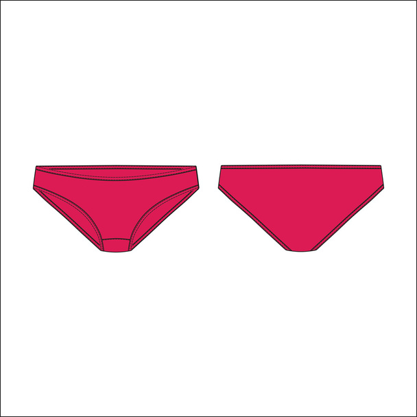  panties. underwear for girls. bright pink. Lingerie. underwear. - Vektör, Görsel