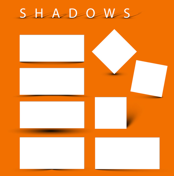 Set of evctor shadow effects - Vector, Image