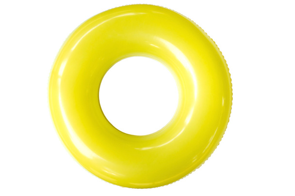 Colorful swim ring on white background. - Photo, Image