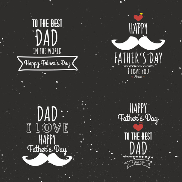 father day labels - ベクター画像