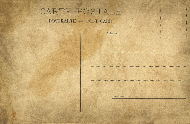 Old empty post card - Fotografie, Obrázek