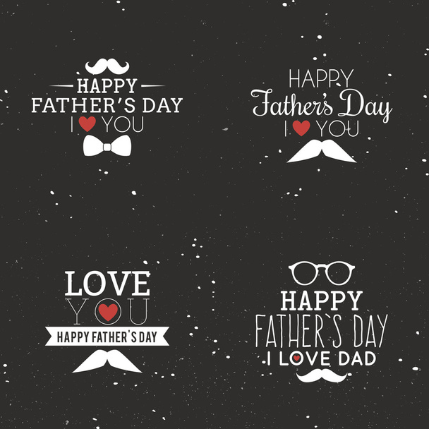 father day  labels - Vector, afbeelding