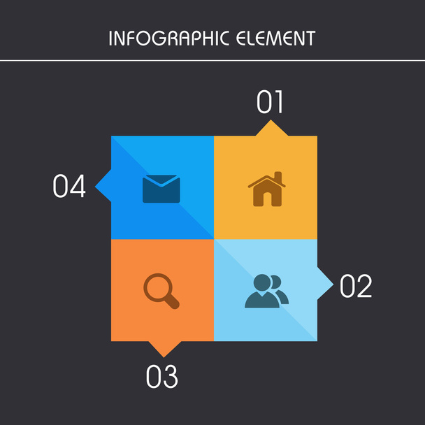 Infographic barevné prvky pro podnikání. - Vektor, obrázek