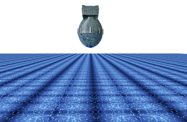 концепція цифрової безпеки комп'ютерна бомба в електронному середовищі
, - Фото, зображення