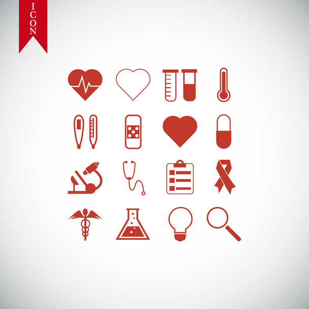 conjunto de ícones médicos - Vetor, Imagem