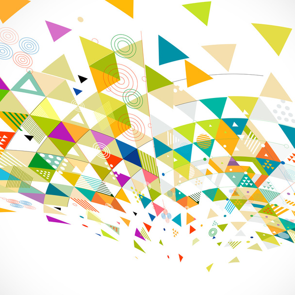 Abstract colorful and creative mix geometric background, vector illustration - Vector, imagen