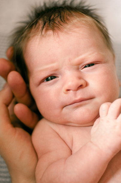 Младенец в объятиях своего отца
 - Фото, изображение
