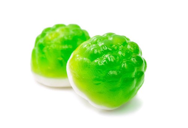 Dulces de gelatina verde aislados
  - Foto, imagen