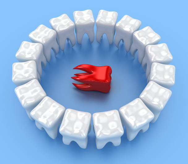 The teeth - Foto, afbeelding