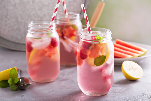 Summer drink watermelon and citrus lemonade - Photo, image