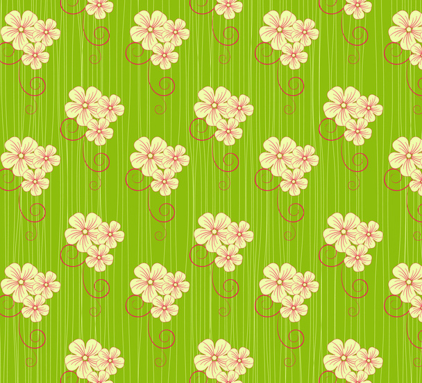 Flower pattern vector background - Vektör, Görsel