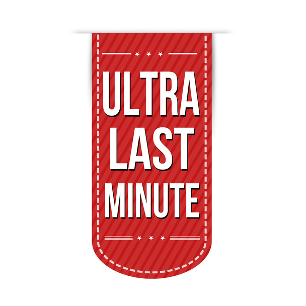 Ultra son dakika banner tasarımı - Vektör, Görsel