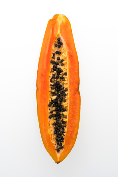 papaya gyümölcs fehér alapon - Fotó, kép