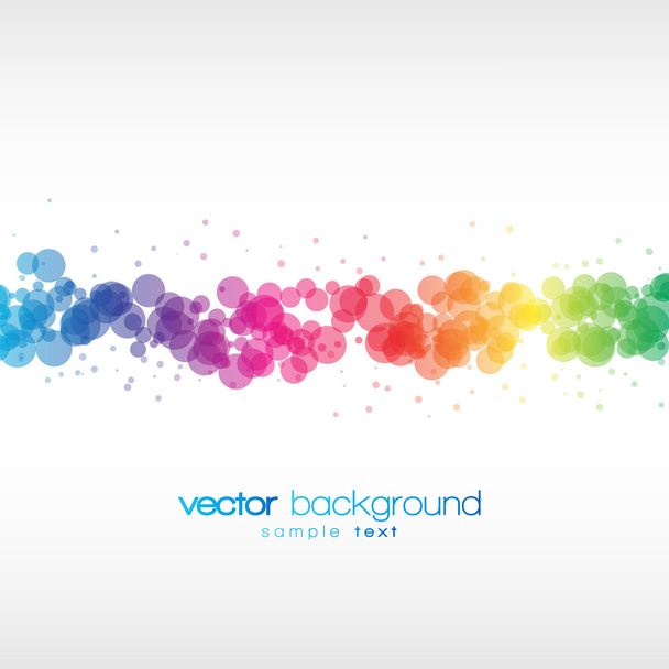 Colorful circles vector background - Vector, Image