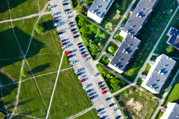 Aerial view of city suburbs - Foto, Imagen
