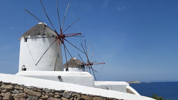 Famous Mykonos Windmills - Photo, Image