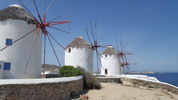 Híres Mykonos Windmills - Fotó, kép