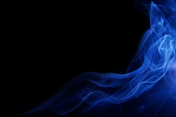 blauer Rauch Hintergrund - Foto, Bild