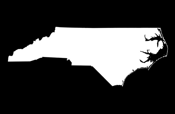 State of North Carolina map - Foto, afbeelding