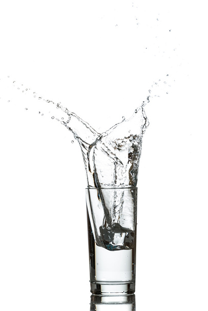 Glass of water with ice cubes - Φωτογραφία, εικόνα
