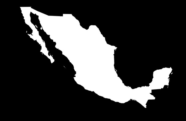 Kaart van de Verenigde Mexicaanse Staten - Foto, afbeelding