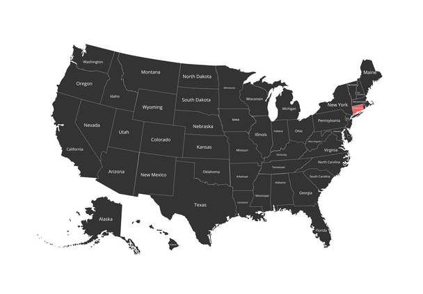 Mappa degli Stati Uniti. Immagine con percorso di ritaglio e nome degli stati. Marchio statale. Illustrazione vettoriale
. - Vettoriali, immagini