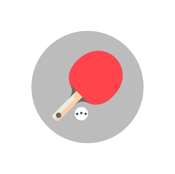 икона настольного тенниса и мяча
 - Вектор,изображение