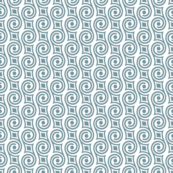 Stylish retro pattern with swirls - Vector, imagen