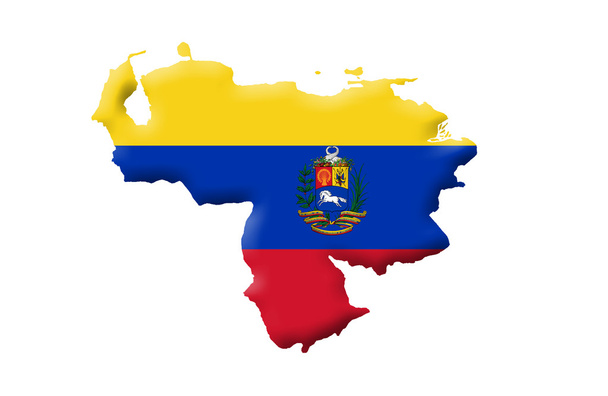 Bolivarian Republic of Venezuela map - Zdjęcie, obraz