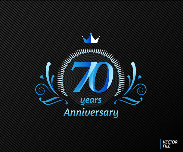 Symbols celebrating anniversary with concept of luxury - Vector, Image