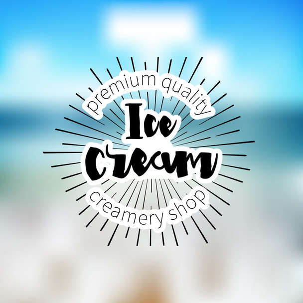 Ice Cream Design Badges and Labels. - Vecteur, image