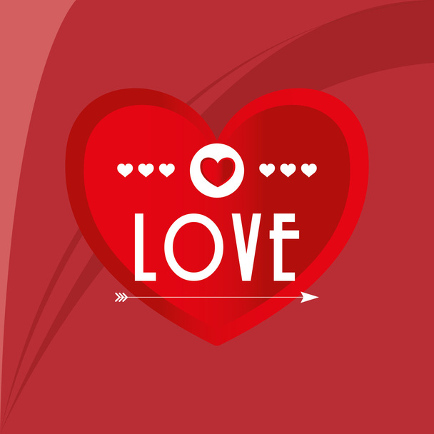 Love design. romantic icon. Colorful illustration - Vektor, kép