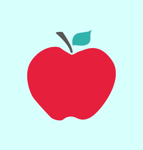 Red Apple illustration - Photo, Image