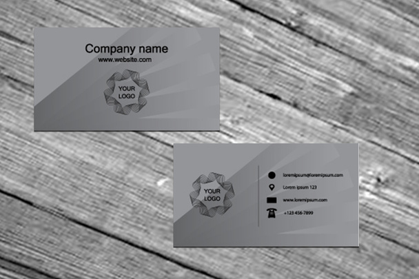 tarjeta de visita diseño de maqueta - Vector, Imagen