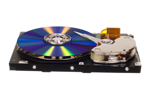Unidad de disco duro con CD / DVD en lugar de placa magnética
 - Foto, Imagen