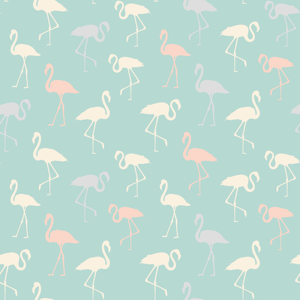 Tropical birds seamless pattern. - Вектор,изображение