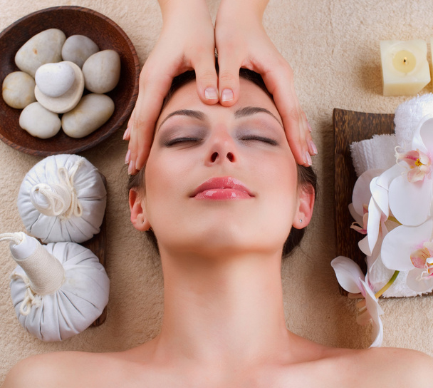 Facial Massage in Spa Salon - Фото, изображение
