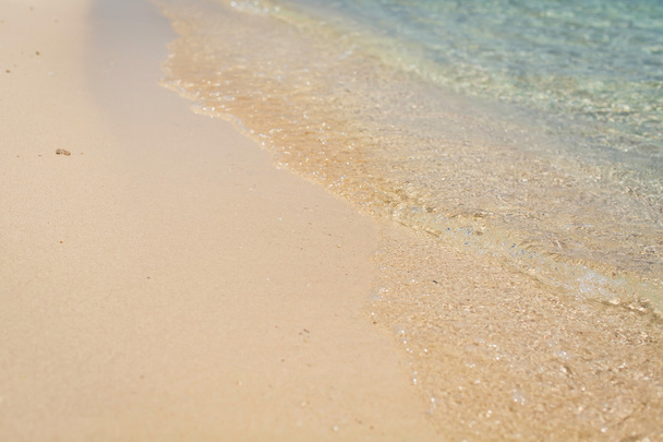 pobrzeże, surfować, niebieskie morze, biały piasek - Zdjęcie, obraz
